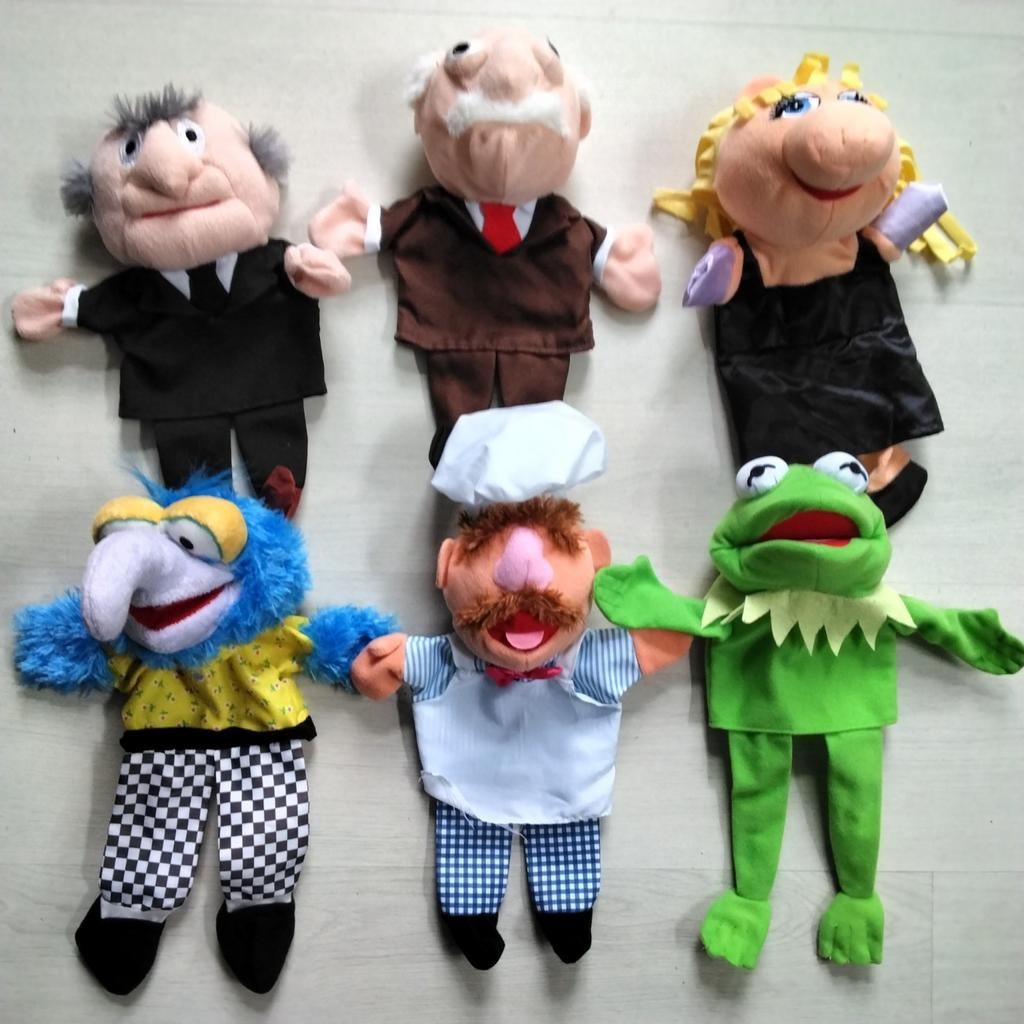 Muppetshow handpoppen poppenkastpoppen, Ophalen of Verzenden, Gebruikt, Pop