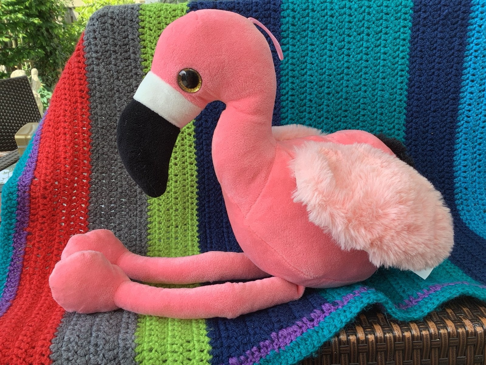 Grote roze flamingo knuffel van Jafri Toys 46 cm) - KIKA, Overige merken, Overige karakters, Overige typen, Ophalen of Verzenden