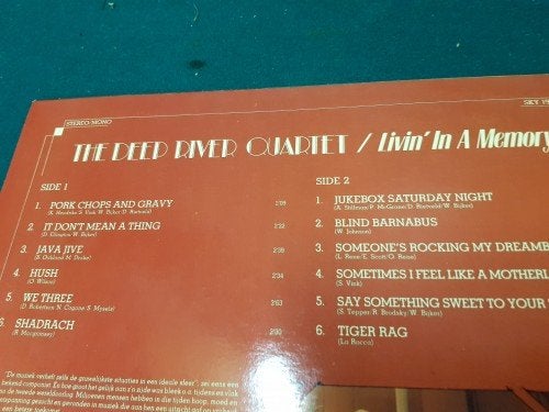 Lp The Deep River Quartet, Livin' in a Memory, Ophalen of Verzenden