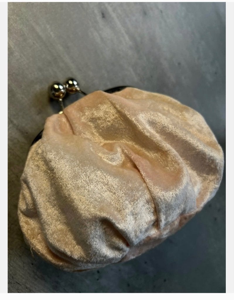 Roze Fluwelen tasje toilettasje avondtasje, Ophalen of Verzenden, X, Roze, Avondtasje