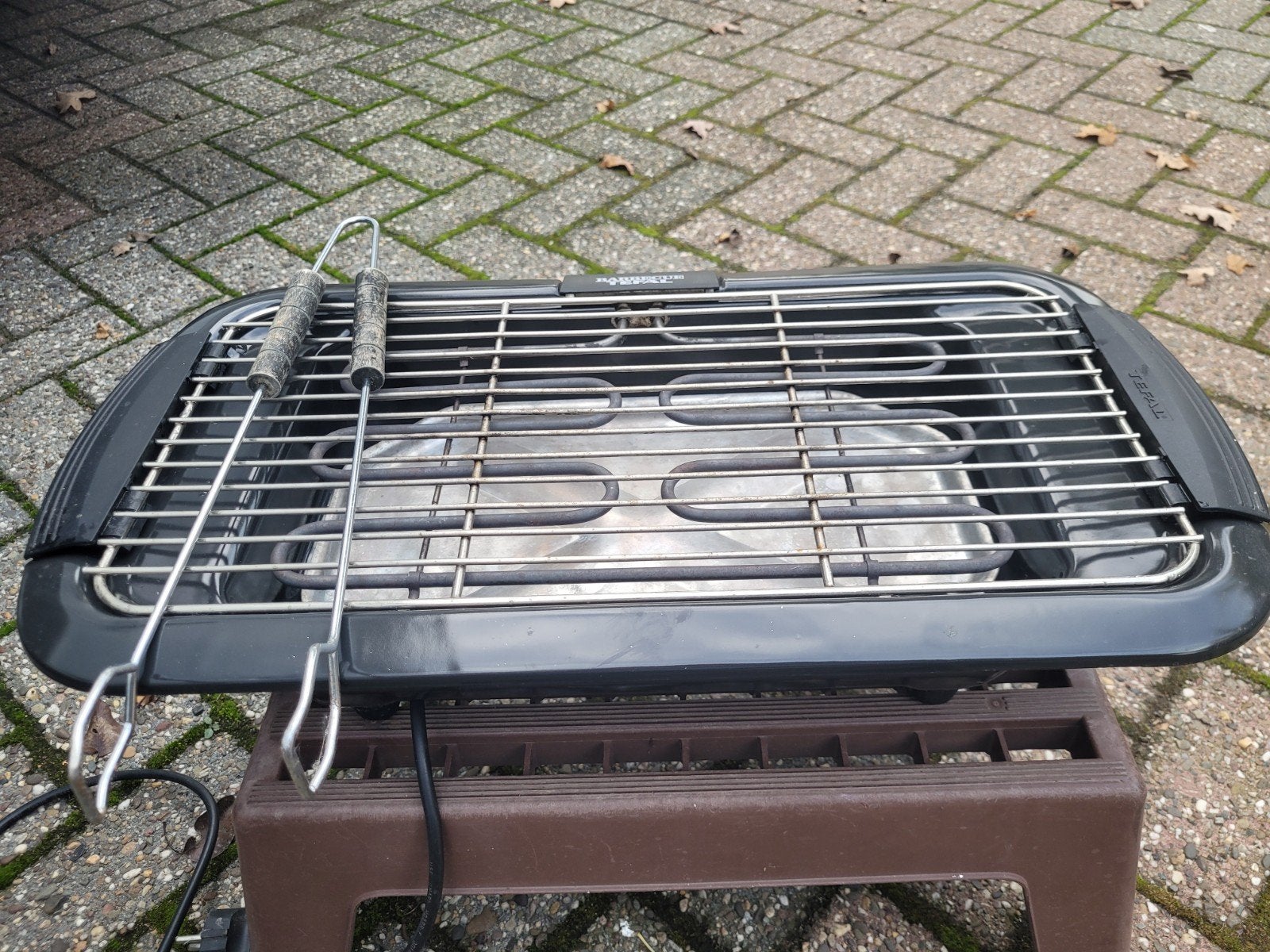 Tefal Tafel BBQ 2000W - In hoogte verstelbaar incl. tang, Ophalen of Verzenden, Gebruikt, Tefal