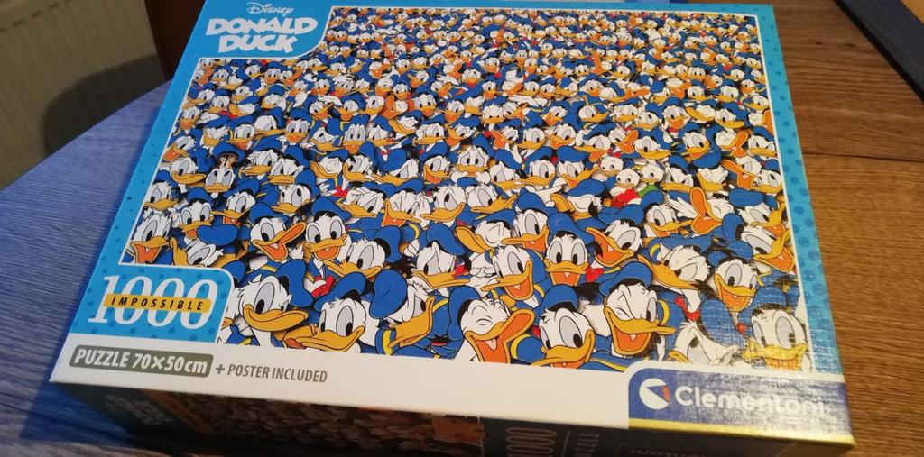 Donald duck puzzel 1000 stukjes, Hobby en Vrije tijd, Denksport en Puzzels, Ophalen, 500 t/m 1500 stukjes, Zo goed als nieuw