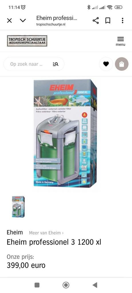 Eheim professionel 3 1200 xl, Pomp, Nieuw, Ophalen of Verzenden, Eheim