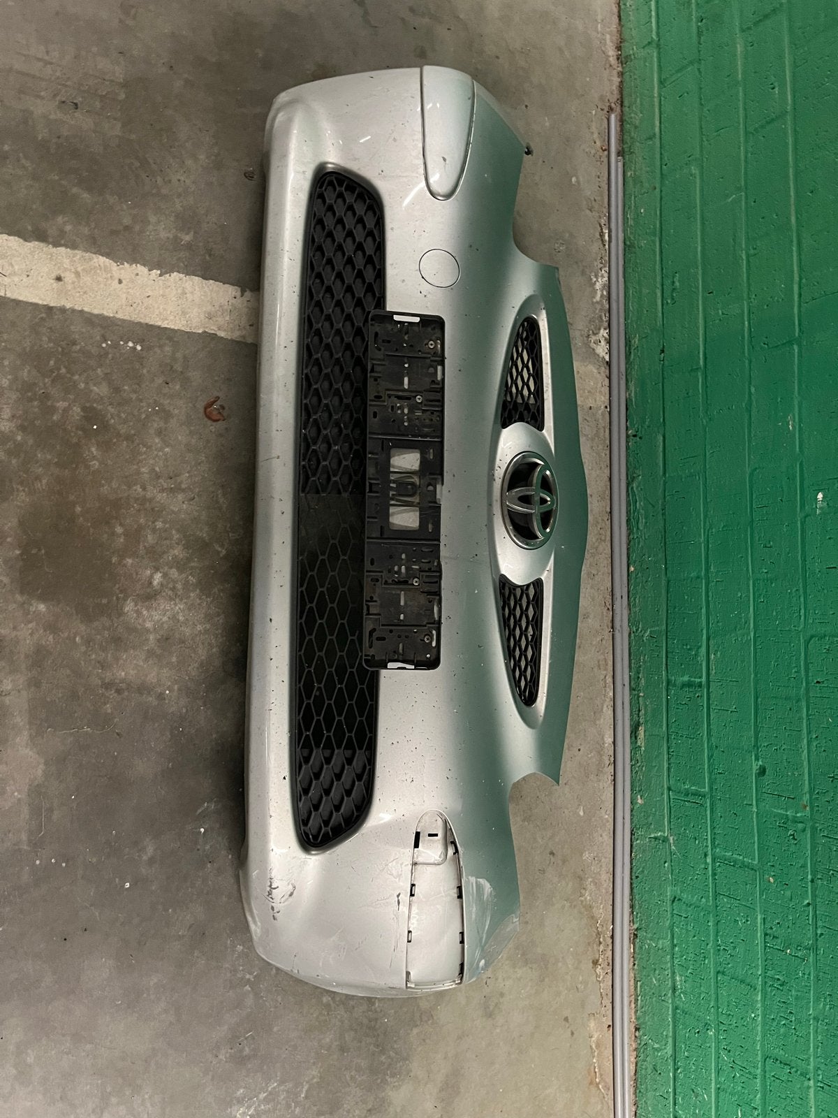 Voorbumper Toyota Aygo 2005-2009 GRIJS (1E7), Auto-onderdelen, Ophalen, Gebruikt, Voor, Toyota
