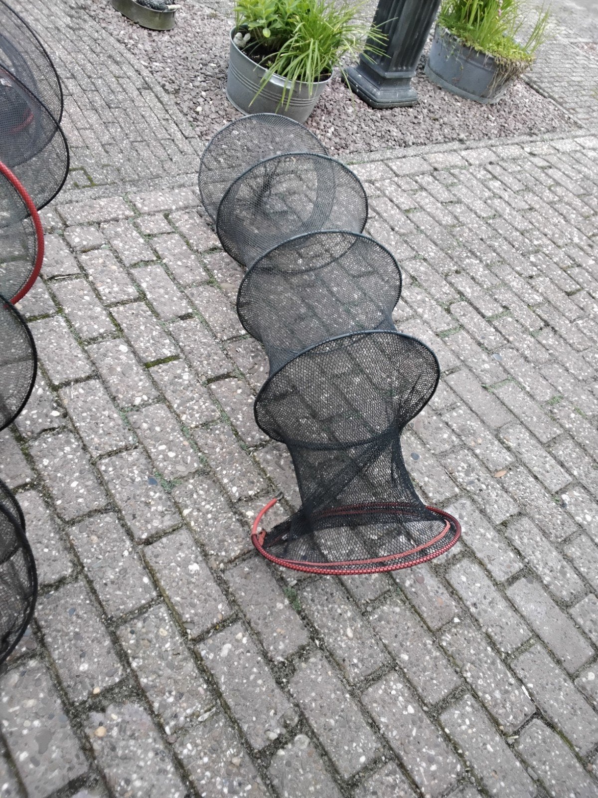 Grote leefnetten / visparasol/  visstoeltjes, Ophalen of Verzenden