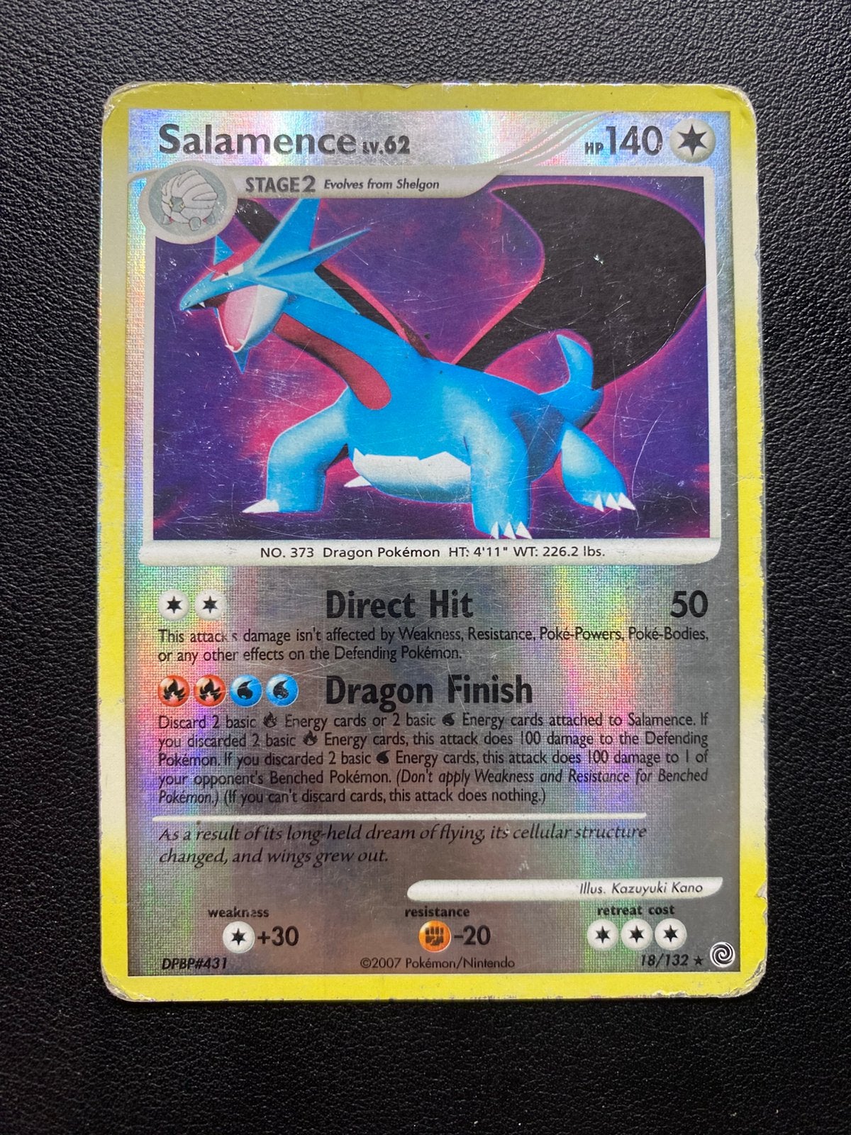 Salamence Reverse Holo - Secret Wonders - 18/132 - Pokemon, Ophalen of Verzenden, Zo goed als nieuw