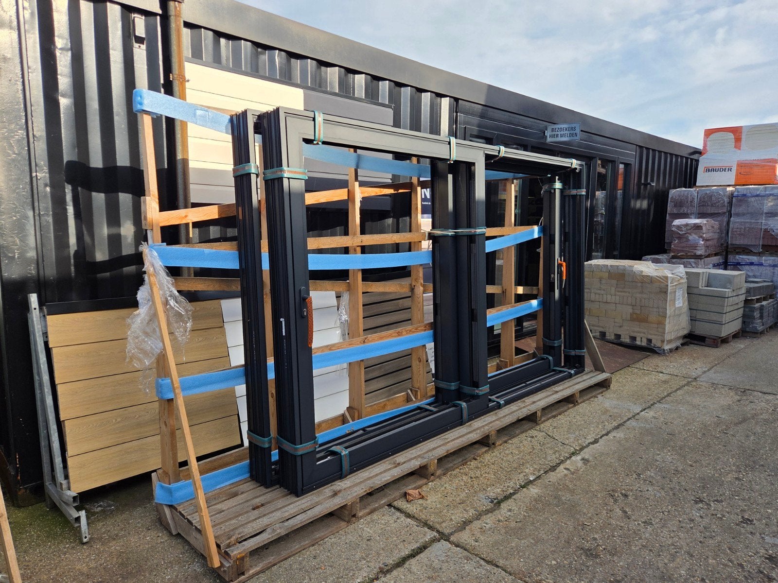 mooie nieuwe aluminium schuifpuien, Ophalen of Verzenden