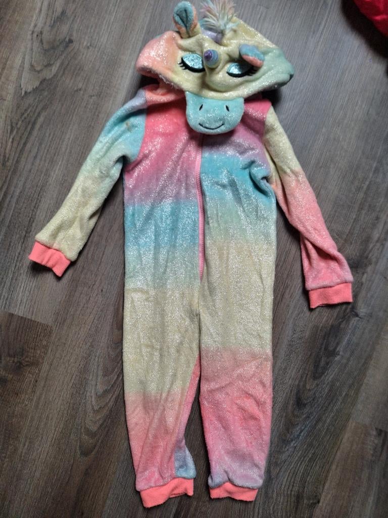 Eenhoorn onesie met glitters, Ophalen of Verzenden, Gebruikt, Onbekend, Meisje