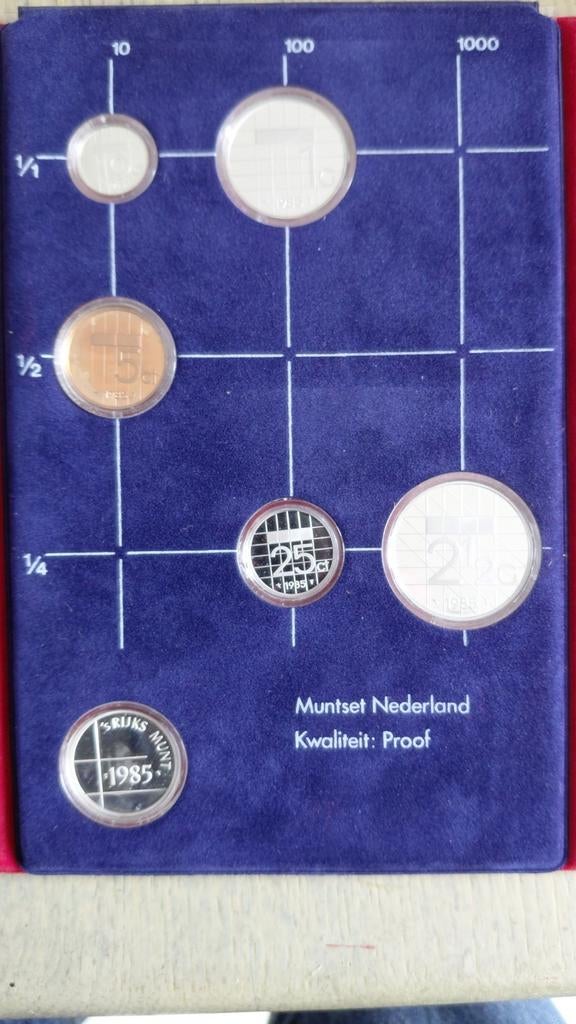 Muntset Nederland 1985 Proof Kwaliteit, Setje, Koningin Beatrix, Zilver, Overige waardes