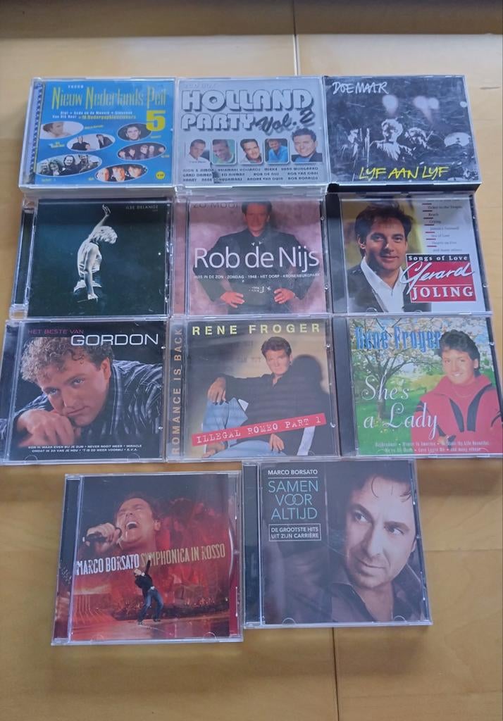 Grote collectie Nederlandse muziek CD's (10 stuks), Ophalen of Verzenden, Gebruikt, Pop