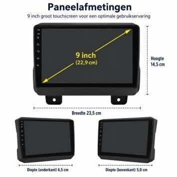 Android 16 Radio Navigatie Jeep Wrangler 2021 apple carplay, Oberonweg 262 3208pg, Nieuw, Ophalen of Verzenden, Dynavin