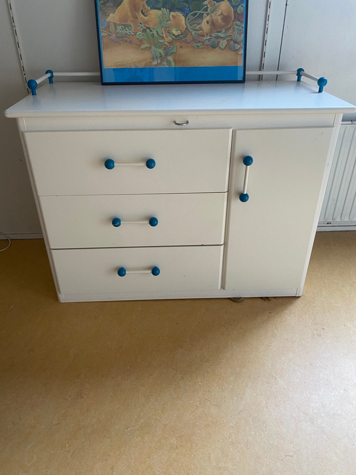 2 Kasten wit 1ladekast en 1 hoge kadt, Ophalen, 5 laden of meer, 50 tot 100 cm, Zo goed als nieuw
