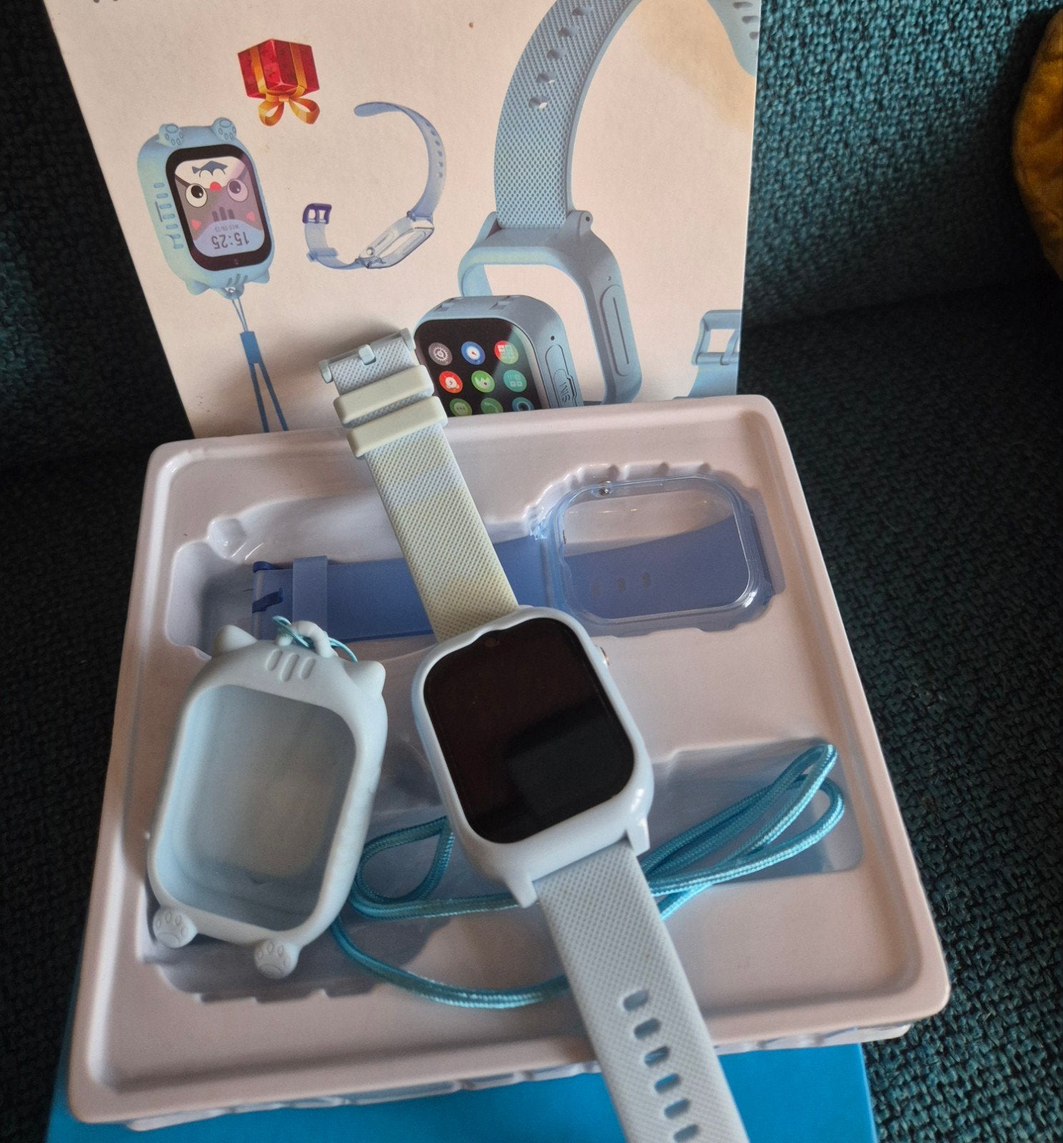 Kinder Smartwatch met GPS - Zo goed als nieuw, Ophalen of Verzenden, Zo goed als nieuw, Blauw, Jongen of Meisje