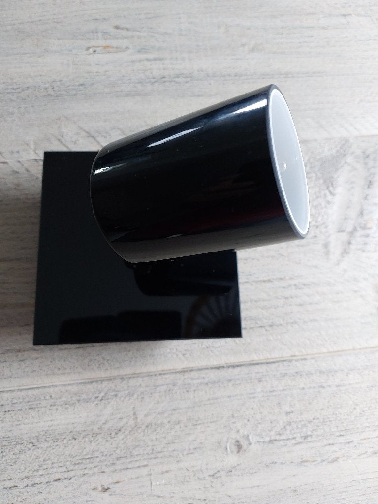 Zwart spotje opbouw plafond muur incl ledlampje G9, Ophalen of Verzenden, Gebruikt, Plafondspot of Wandspot, Geschikt voor plafondmontage
