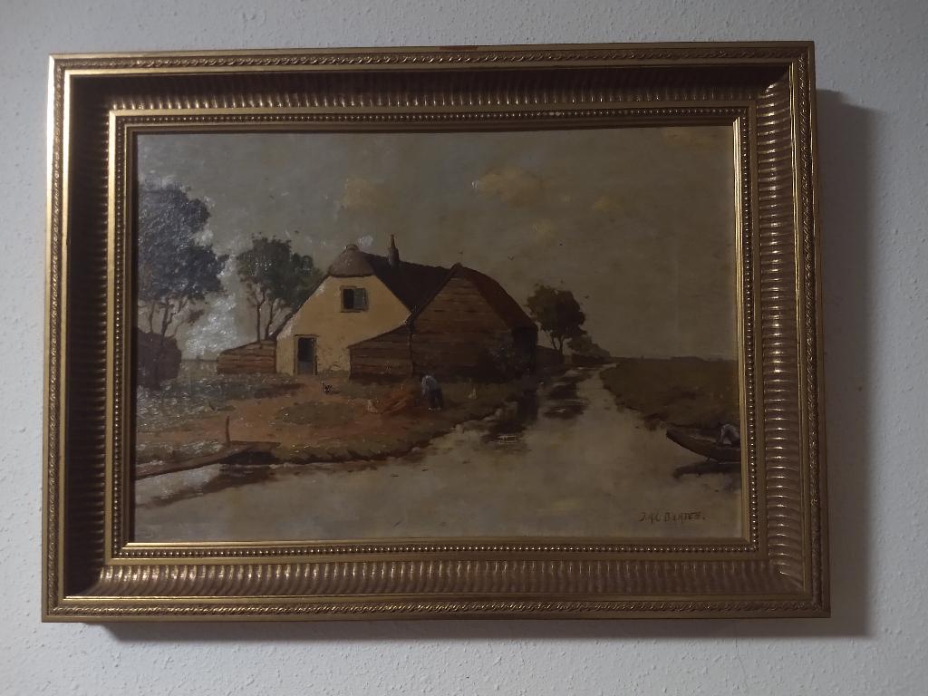 oud schilderij, Ophalen