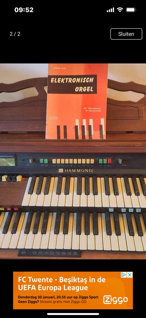 Orgel hammond, Muziek en Instrumenten, Ophalen of Verzenden, Gebruikt, 2 klavieren, Orgel