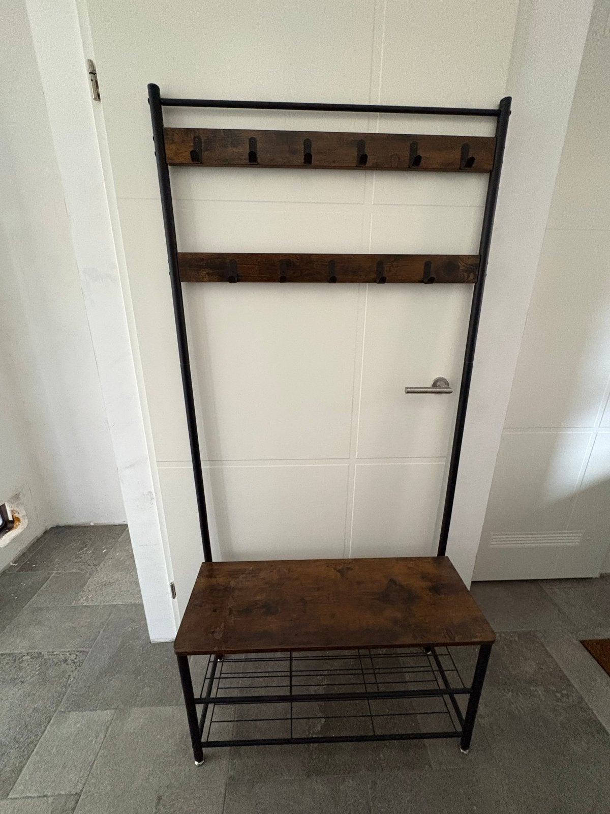 Schoenenrek met kapstok - Industrieel design, Huis en Inrichting, Ophalen, Zo goed als nieuw