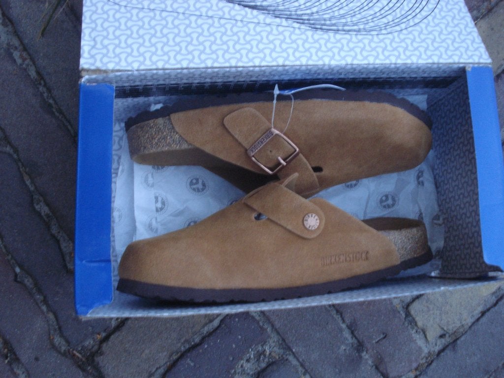 BIRKENSTOCK BOSTON BRUIN 38 NU GRATIS VERZENDING PER POST