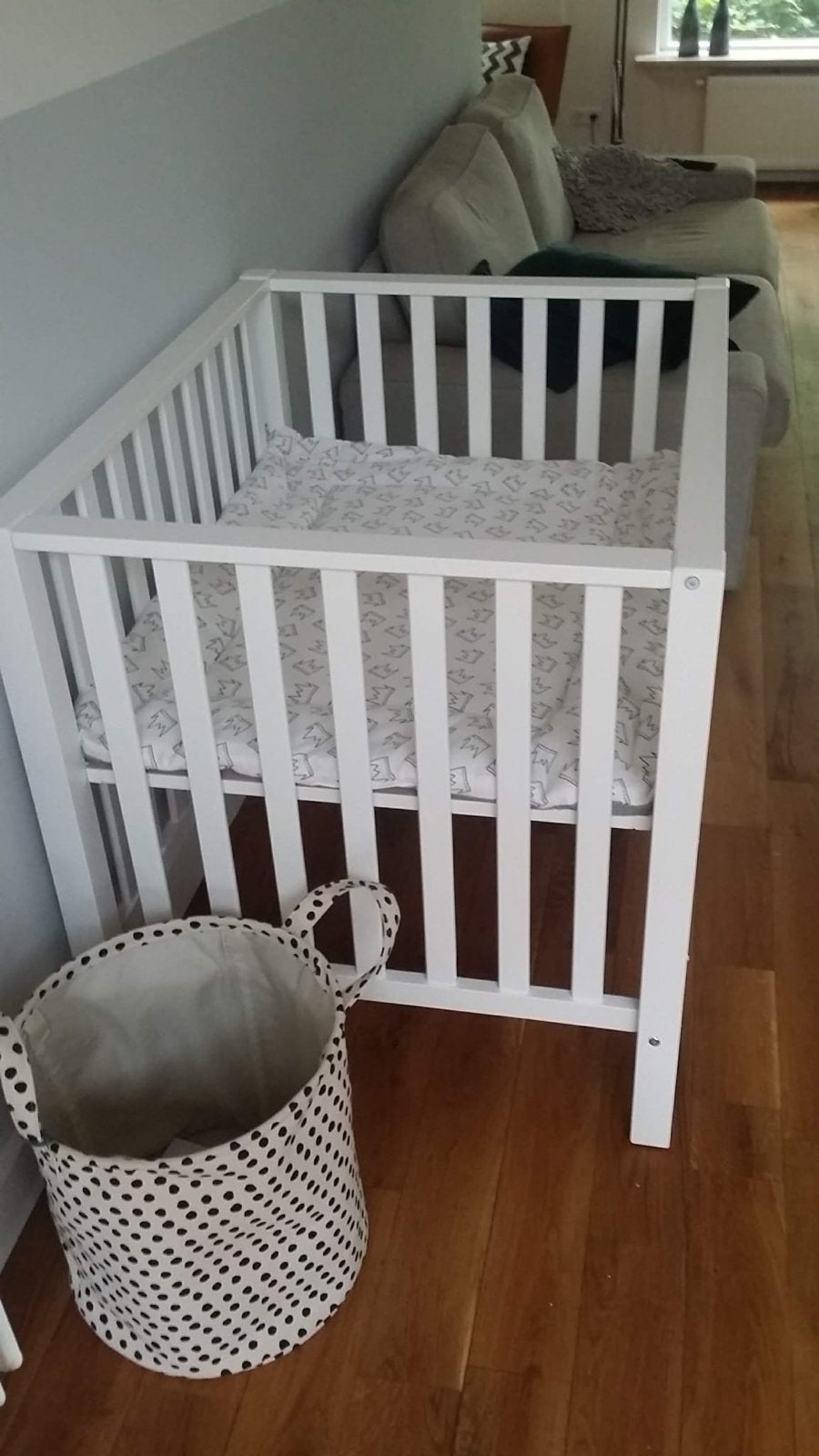 Bopita box Casper wit - uitstekende staat, Kinderen en Baby's, Boxen, Ophalen, Gebruikt, Vierkant, Boxkleed