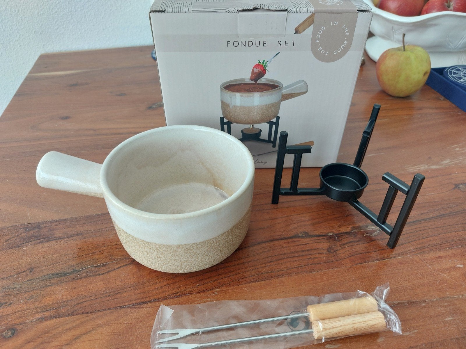 Fondue set (kaas/chocola) nieuw, Ophalen of Verzenden, Nieuw, Brander, Fondueset