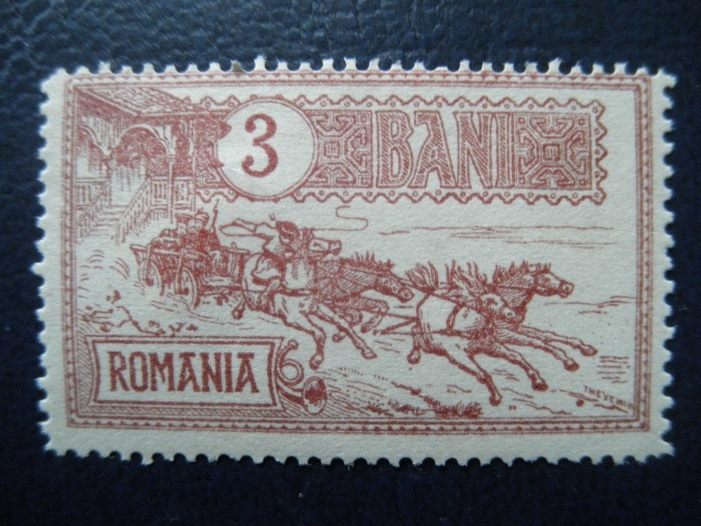 Postzegels Roemenië 1903 postkoets nr. 147 - cw. € 5,00 (*)., Ophalen of Verzenden, Overige landen
