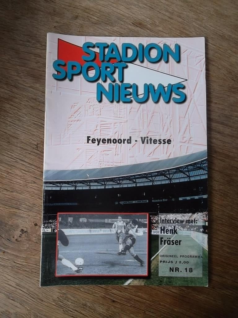 Programmaboekje 18 Feyenoord - Vitesse 6 april 1997, Ophalen of Verzenden, Gelezen, Balsport