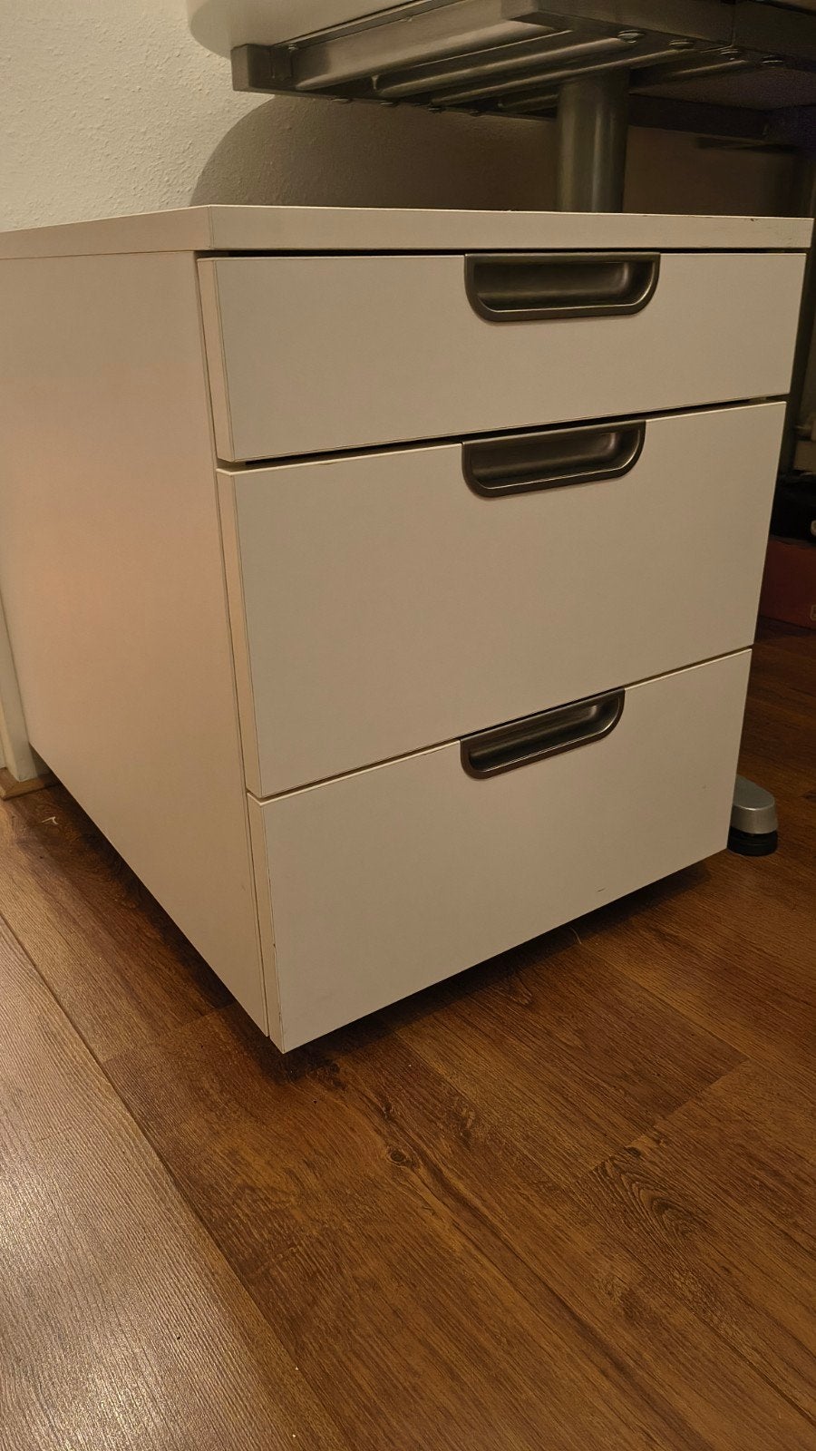 Witte ladeblok met 3 lades - perfect voor kantoor/thuis, Ophalen, Gebruikt