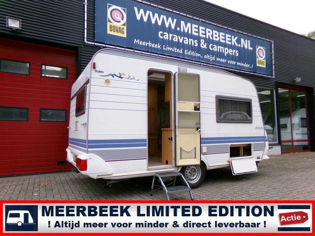 Hobby Excellent 400 +MOVER +VOORTENT +FIETSENDRAGER +BOILER, Caravans en Kamperen, Caravans, Standaardzit, Hobby, Particulier