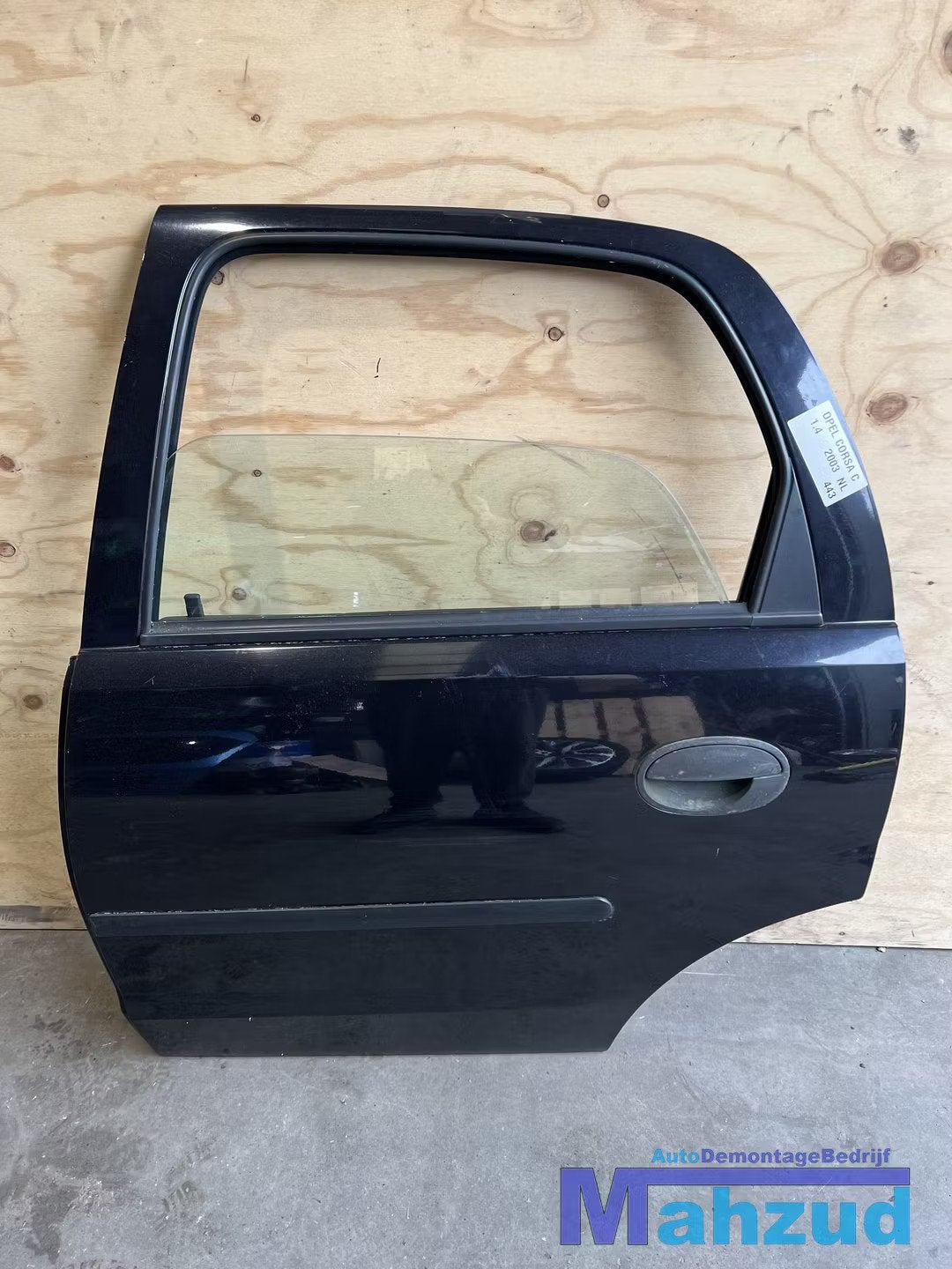 OPEL CORSA C zwart Links achter deur portier deur 2000-2005, Auto-onderdelen, Gebruikt, Deur, Opel Automobile GmbH, Ophalen of Verzenden