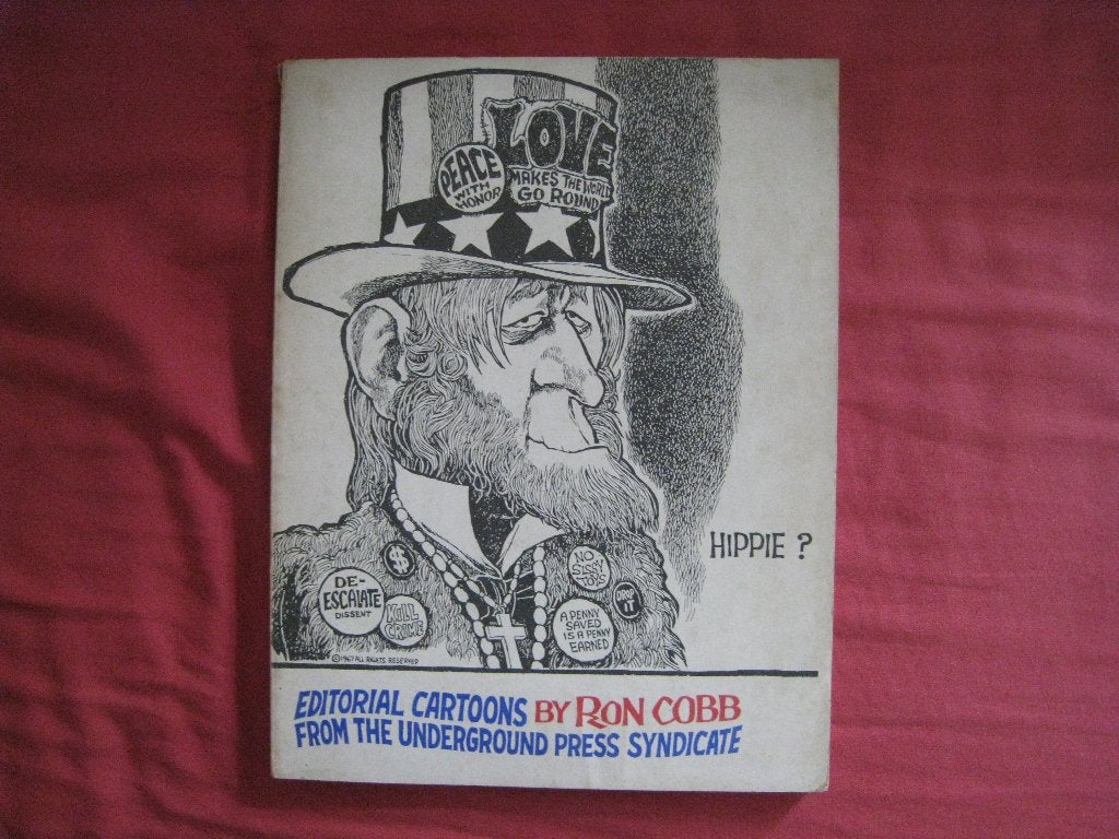 Editorial cartoons by Ron Cobb, Boeken, Ophalen of Verzenden, Gelezen, Ron Cobb