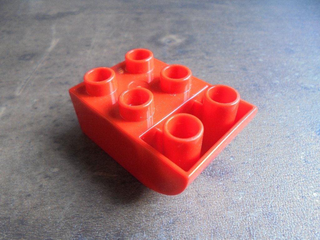 Lego Duplo Brick 2x3 Slope Curved Inverted (zie foto's) 6, Ophalen of Verzenden, Gebruikt, Losse stenen, Duplo