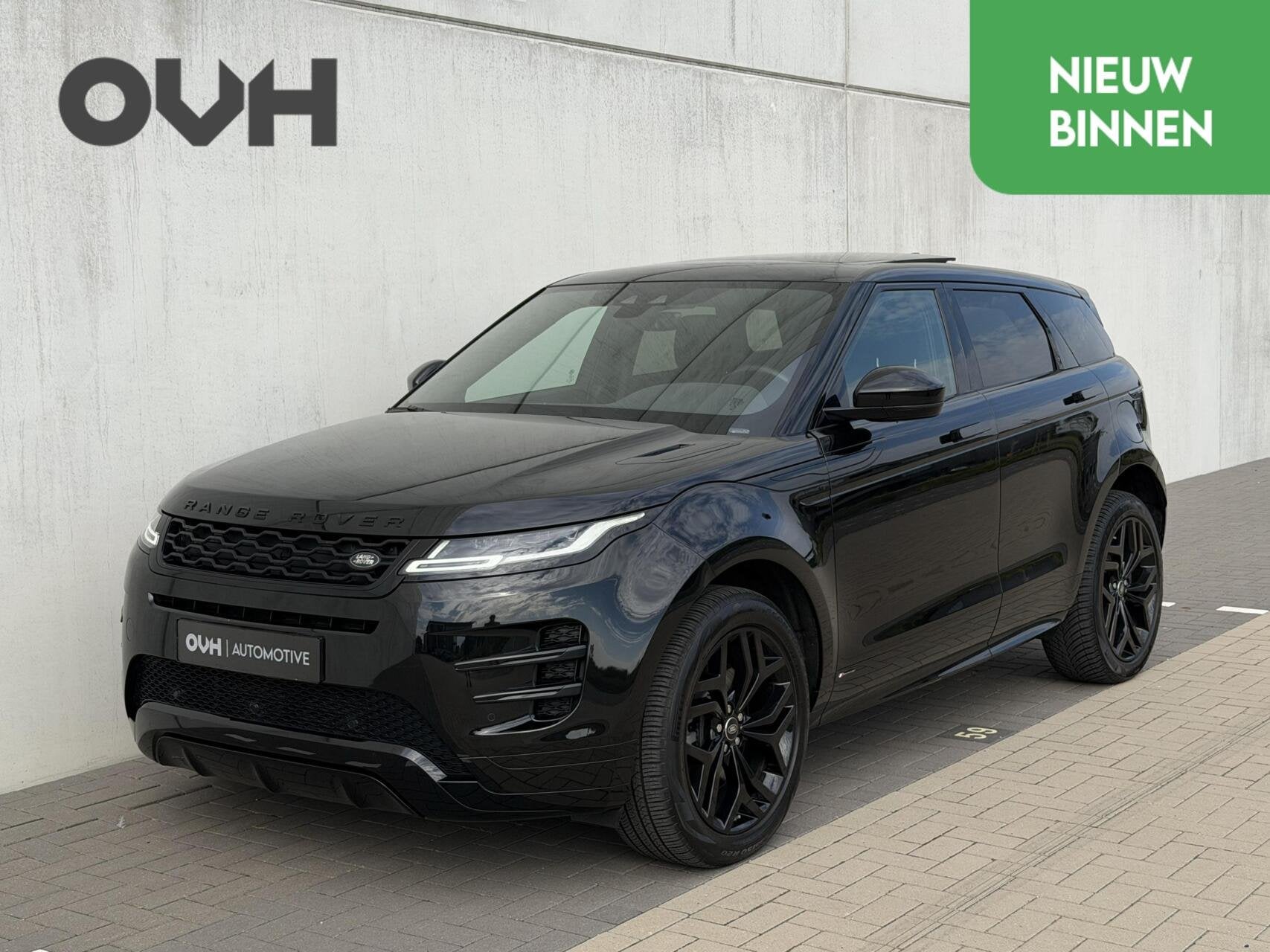 Land Rover Range Rover Evoque 1.5 P300e AWD R-Dynamic HSE |, Auto's, Automaat, 309 pk, Zwart, Zwart