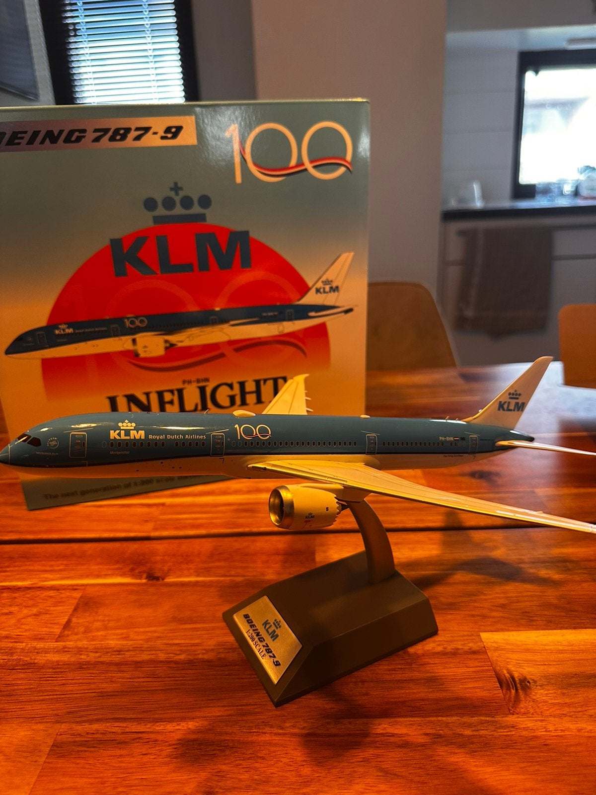 KLM Boeing 787-9 PH-BHN – InFlight 200 – 1:200, Verzamelen, Ophalen of Verzenden, Zo goed als nieuw, Schaalmodel