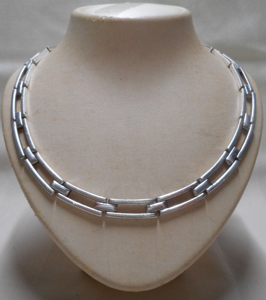 Zilveren massieve set collier met armband nr.252