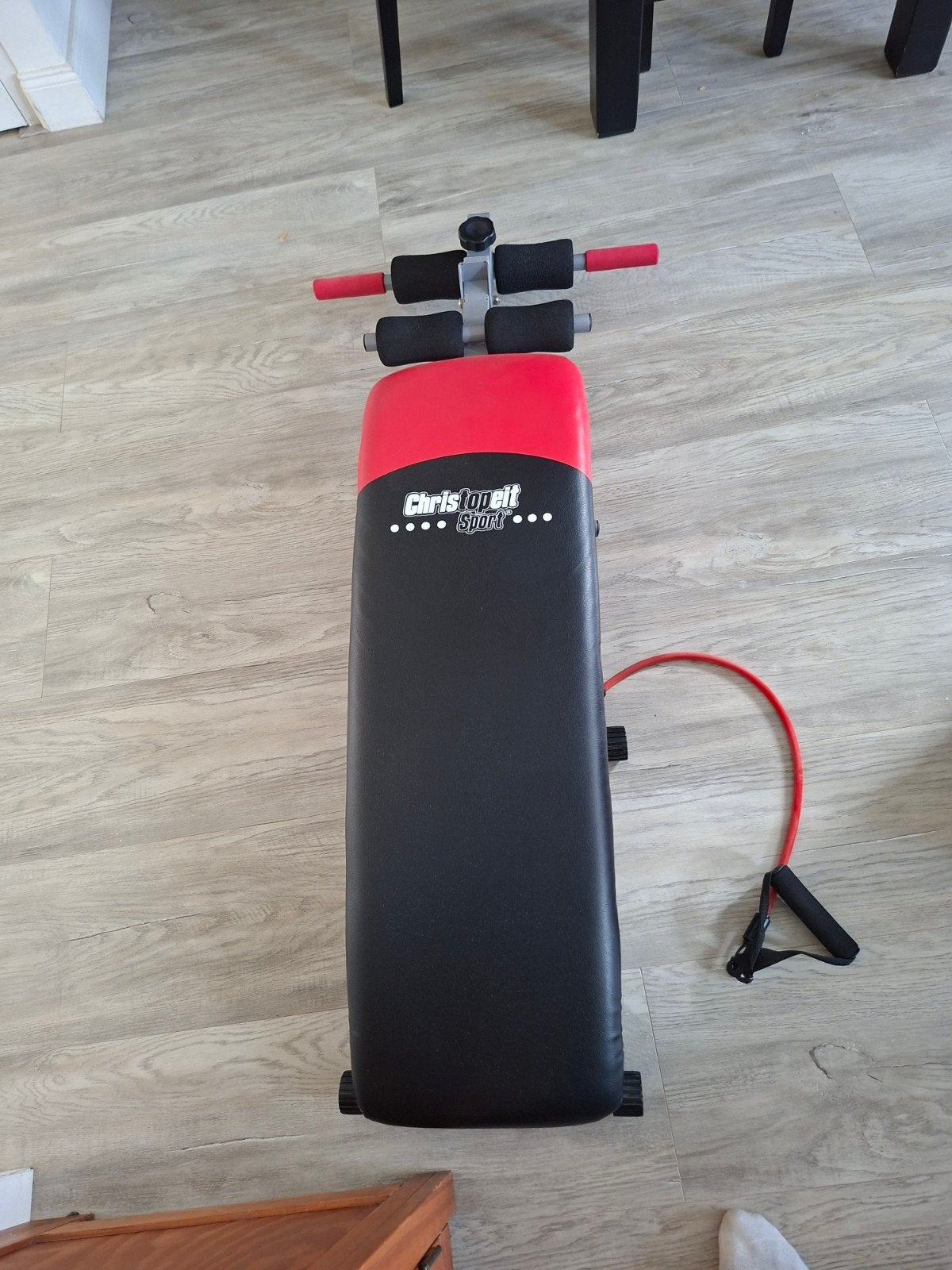 Christopeit Rug- en Buiktrainer - Perfect voor Thuis, Ophalen of Verzenden, Buik, Fitnessbank