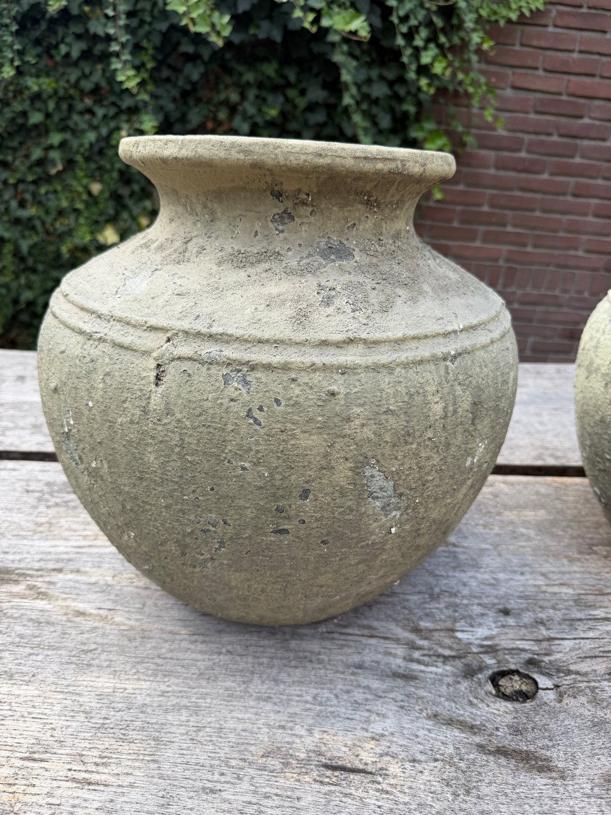 BRYNXZ Collections Stenen Tafellamp met Linnen Kap, Ophalen