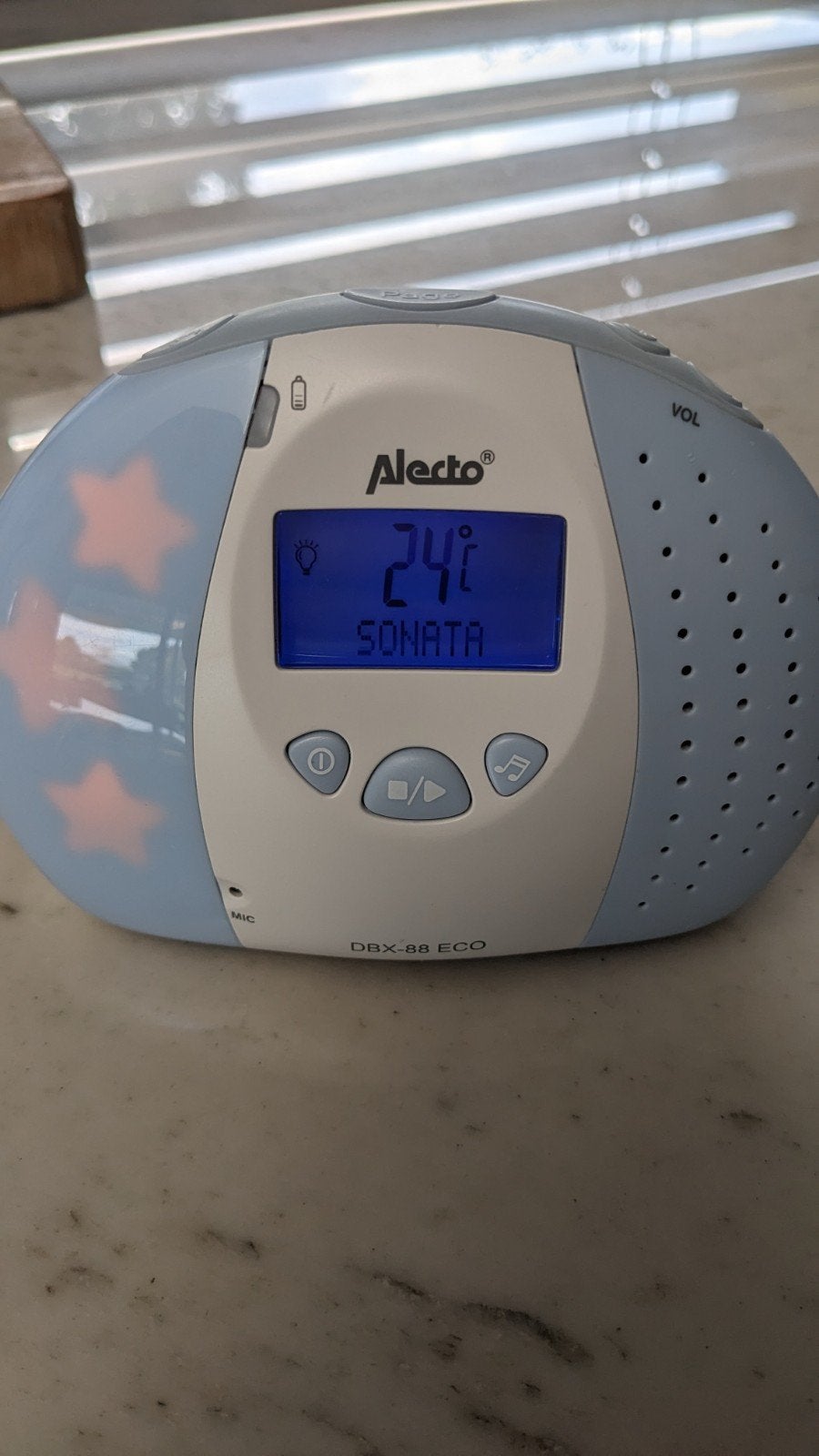 Alecto DBX-88 ECO Babyfoon met terugspreekfunctie, Ophalen of Verzenden, Gebruikt, 100 tot 250 meter, Digitaal