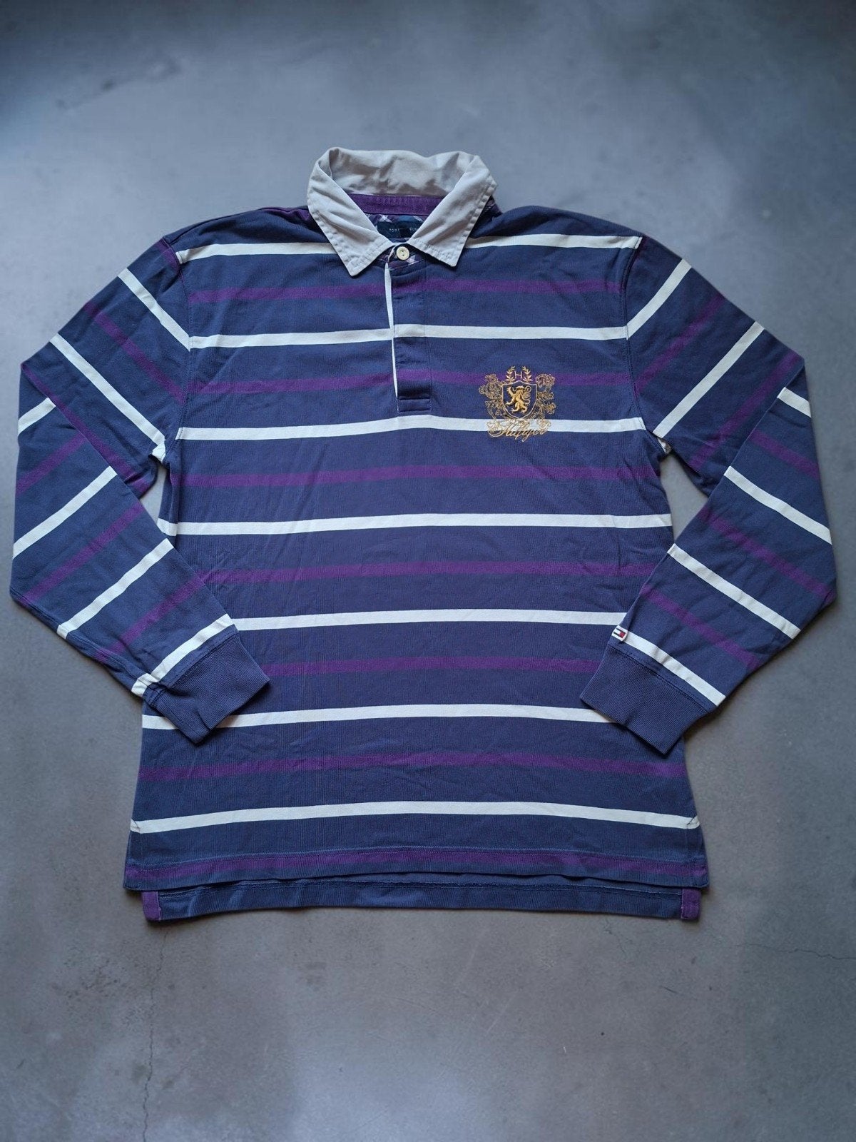 Tommy Hilfiger Rugby Polo – Longsleeve – Maat XL, Kleding | Heren, Blauw, Tommy Hilfiger, Maat 56/58 (XL), Ophalen of Verzenden