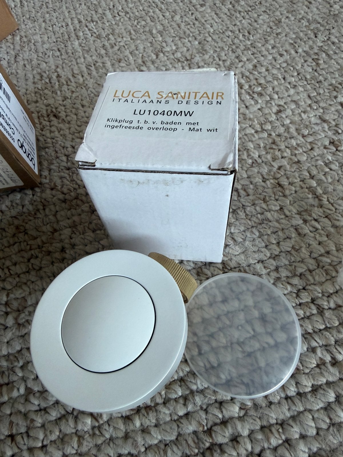 Luca Sanitair Klikplug t.b.v. baden - Mat wit, Ophalen of Verzenden, Nieuw, Bad