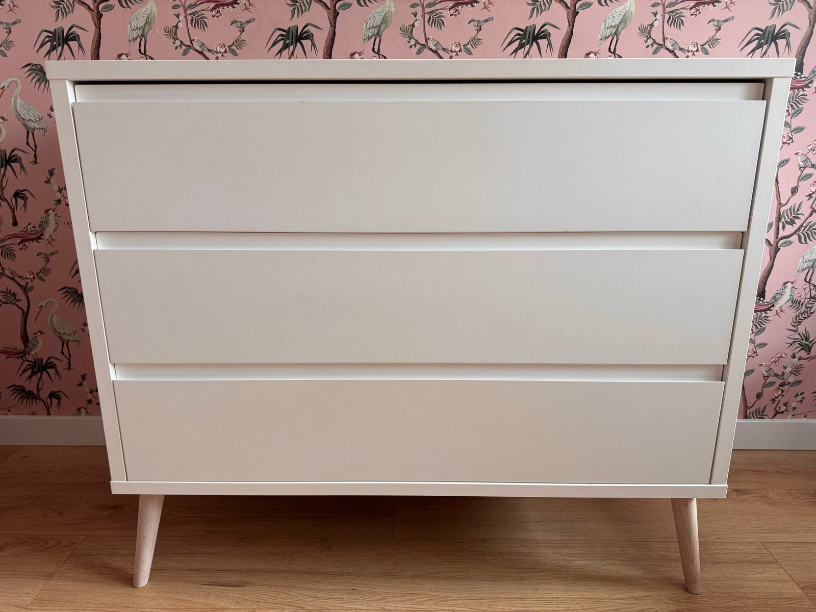 Commode Sterre Europe Baby - Wit met 3 lades, Ophalen, Gebruikt, 100 tot 150 cm, 50 tot 100 cm