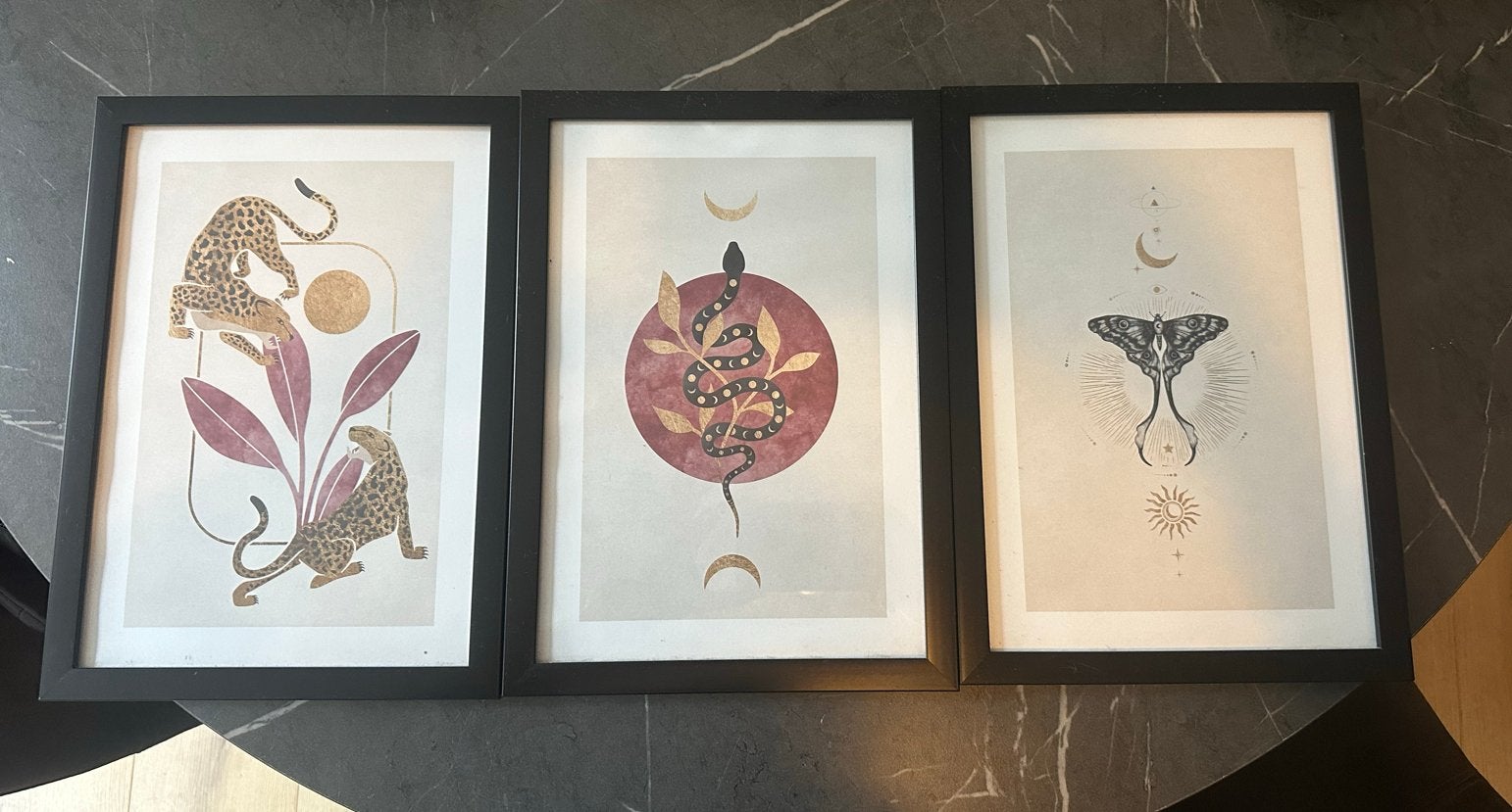 Set van 3 ingelijste posters van Desenio, Ophalen, Minder dan 50 cm, 5 – 50, Print