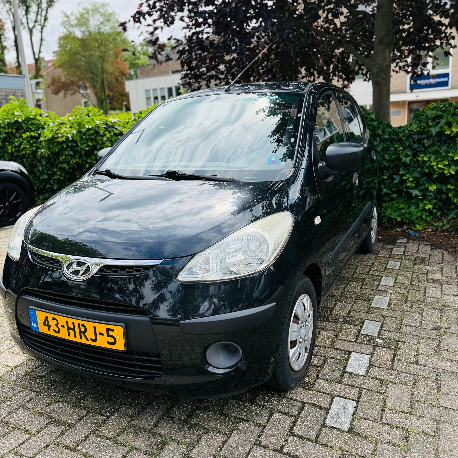 Hyundai i10 1.1 I 5DR 2009 Zwart, Auto's, Hyundai, Voorwielaandrijving, 4 cilinders, 400 kg, Zwart