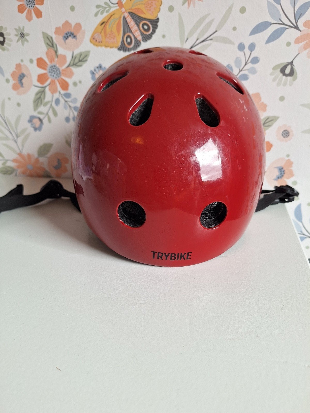 Trybike fietshelm rood - Maat XS (45-51cm), Ophalen of Verzenden, Zo goed als nieuw, XS
