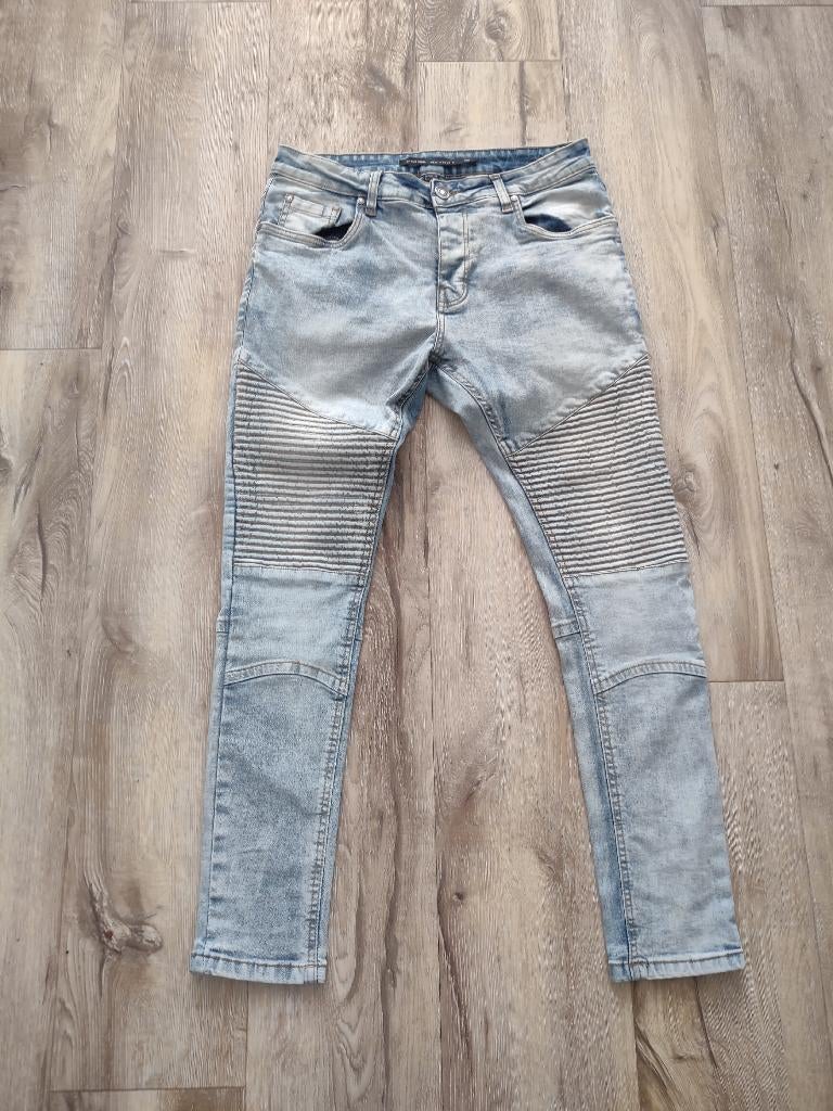 Stoere lichtblauwe heren spijkerbroek van Brave Soul, 32., Blauw, Onb, Brave Soul, W32 (confectie 46) of kleiner
