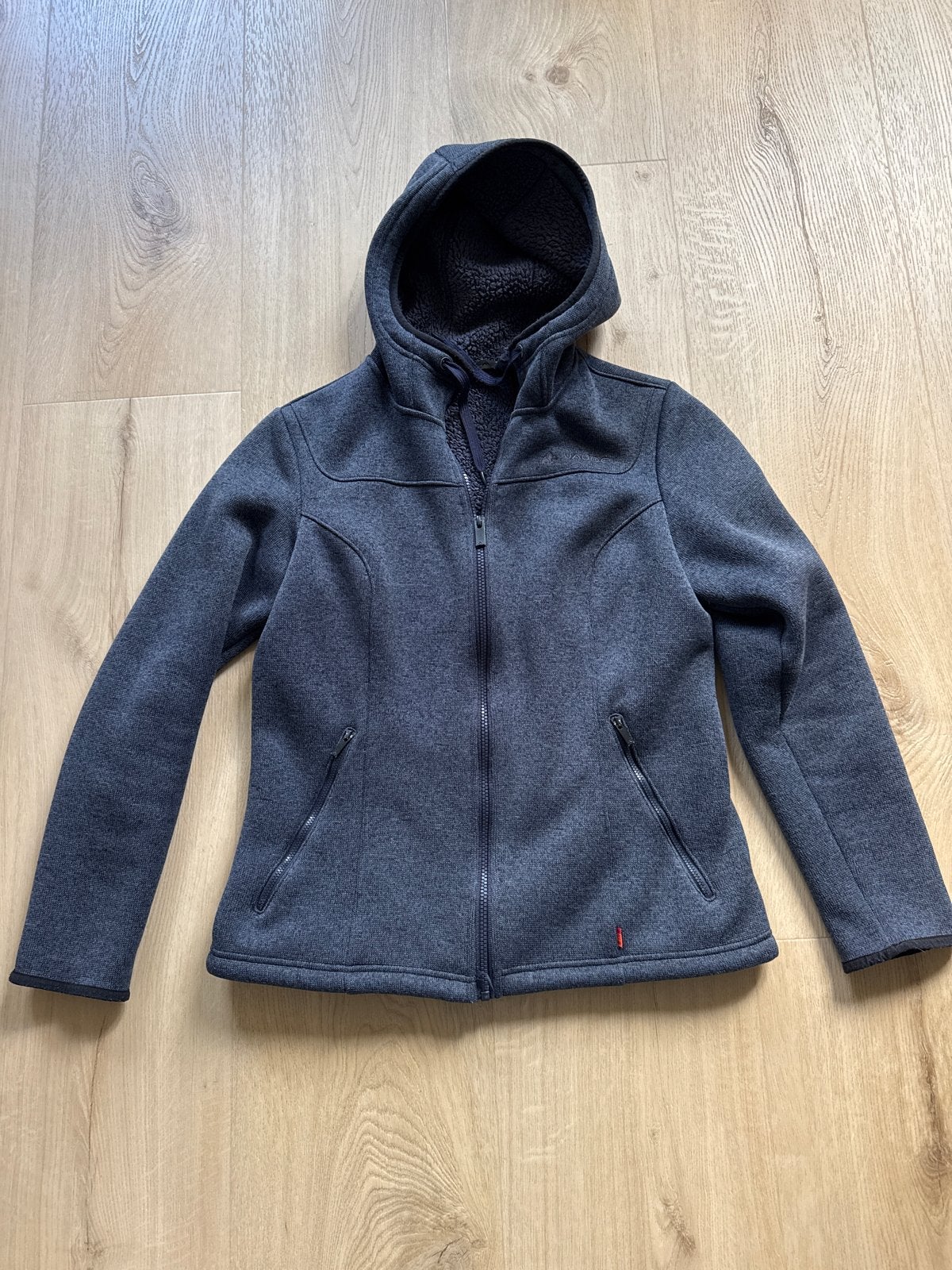 Vaude fleecevest met capuchon - Maat 42/44 (L), Ophalen of Verzenden, Zo goed als nieuw, Maat 42/44 (L), Blauw