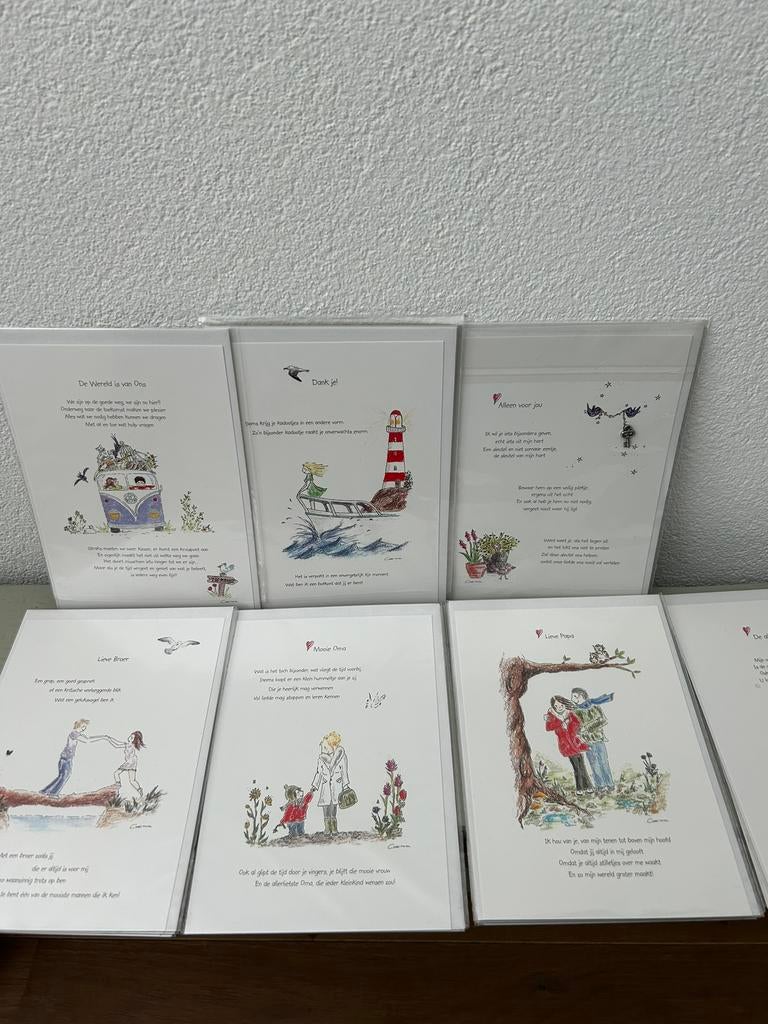 Wenskaarten / Ansichtkaarten met enveloppe, Ophalen of Verzenden, Feest(dag)