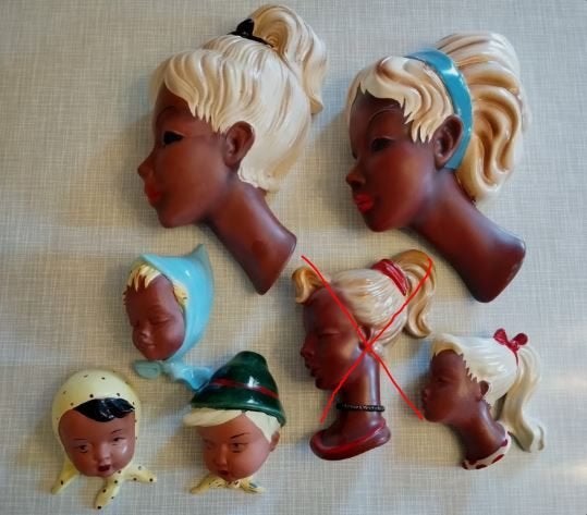 vintage wandmaskers Cortendorf - Goldscheider, Ophalen, Huis en Inrichting