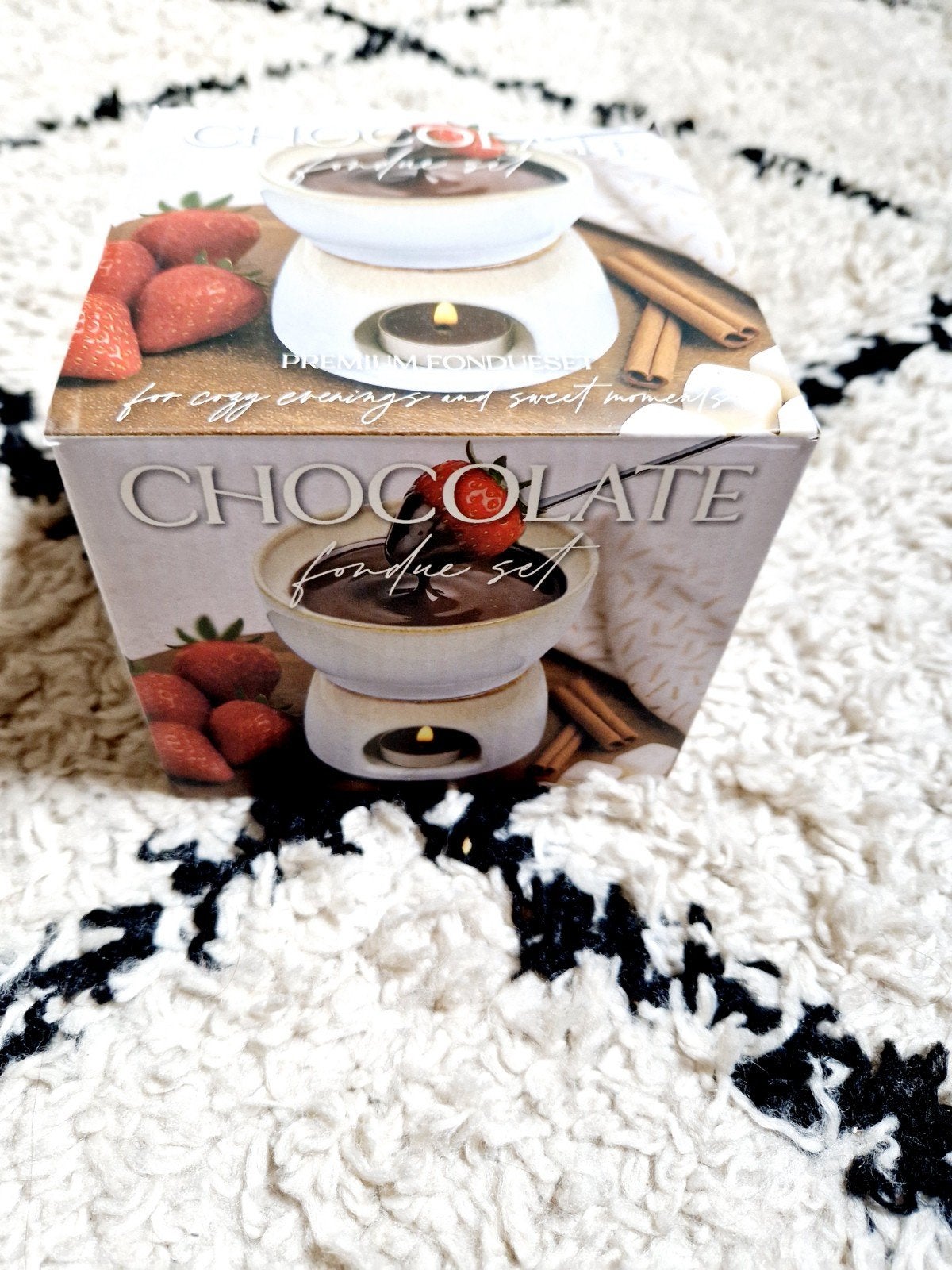 Nieuw in doos chocolade fondue set, Ophalen of Verzenden, Nieuw