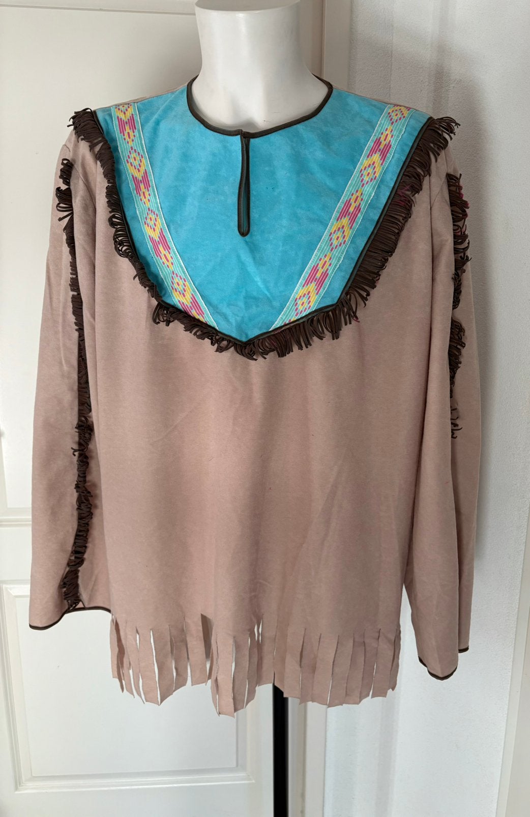 Indianen blouse / tuniek Maat 60 Carnaval Feest Uniseks, Kleding | Heren, Ophalen of Verzenden, Zo goed als nieuw, Overige maten