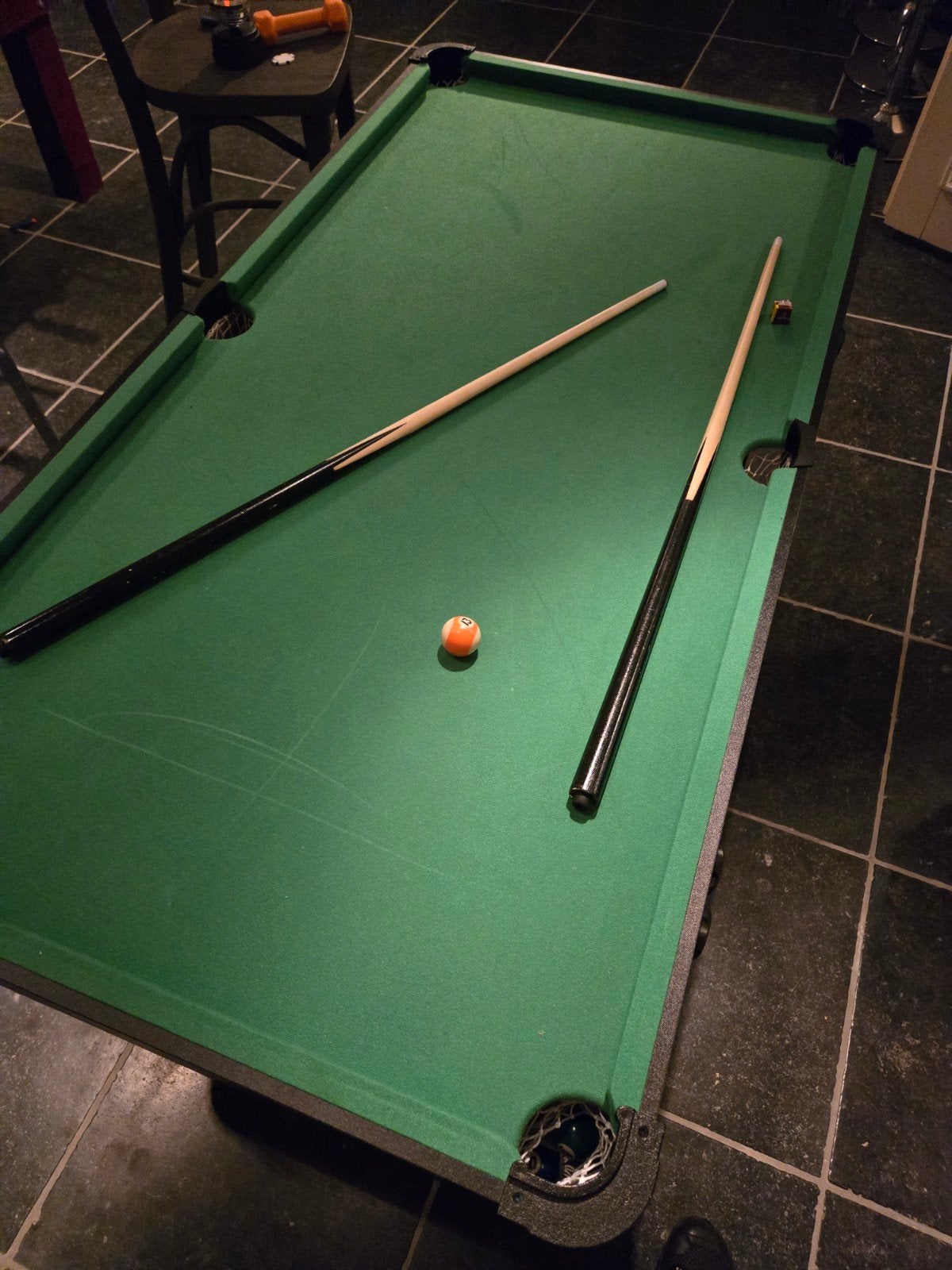 Compacte Pooltafel Cougar - Inclusief Keuen en Bal, Ophalen, Gebruikt, Pooltafel